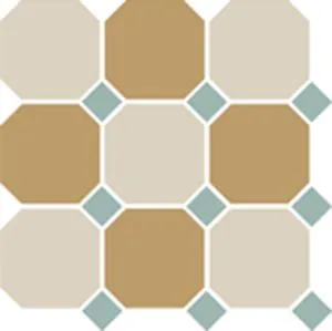 Керамогранит 4416+03 OCT13-B White 16 Yellow 03 OCTAGON/Turquoise 13 Dots