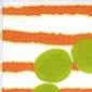 Декор AGATHA CORAZON LINEAS NARANJA