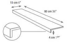 Ступень Maxiwood XW04G1S PALISS.GR.G.ONE TOR.SQ