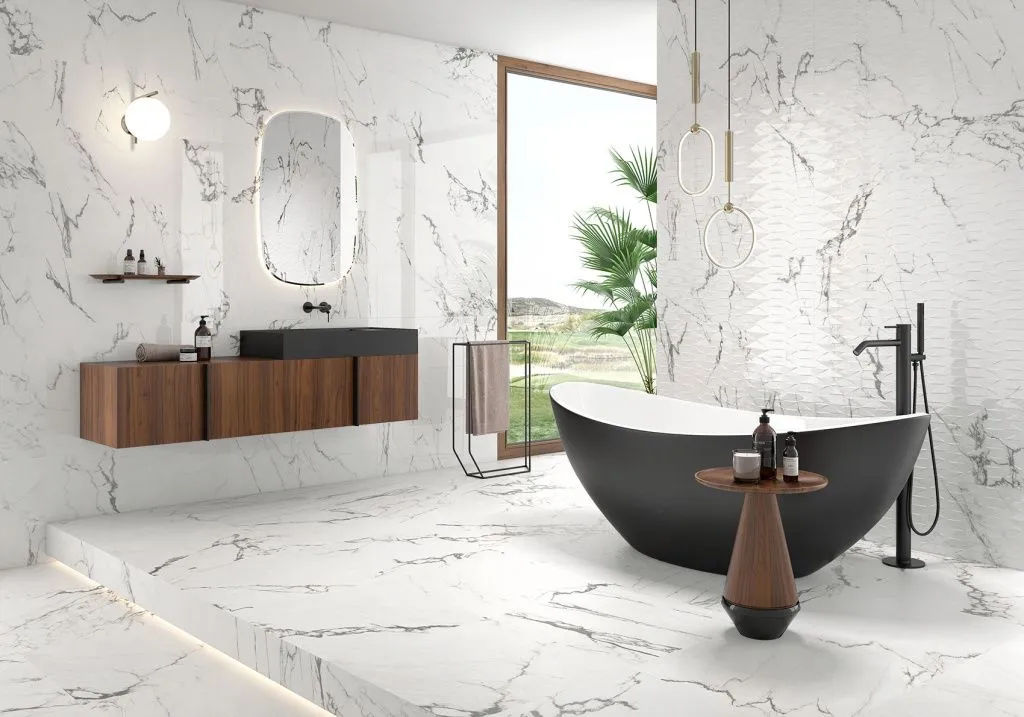 Серия керамогранита под мрамор Calacatta Black
