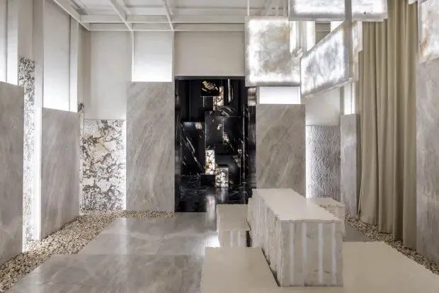 Экспозиционное пространство из натурального камня на выставке Casa Decor Экспозиционное пространство из натурального камня на выставке Casa Decor