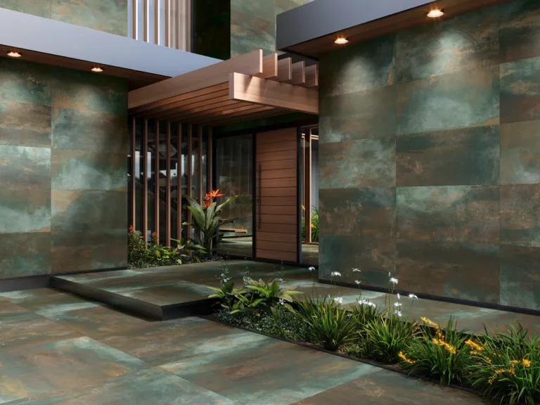 керамогранит Metallic Wild от Baldocer в интерьере