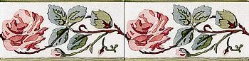 Бордюр CENEFA ROSAS PB CARMIN C/C B