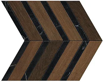 Мозаика Heartwood Moka Marble Chevron (AOYI)