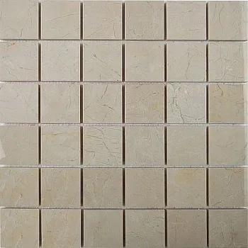 Мозаика CREAM PINO Мрамор нат.камень (5x5)