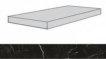 Ступень угловая 62007000 Allure Imperial Black Scal.160 Ang.Sx Lap Лев.Шлиф