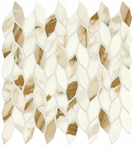 Мозаика Marvel Shine Calacatta Imperiale Mos. Twist Silk (A4WR) (изображение)