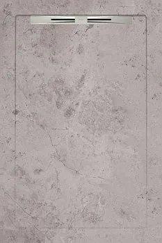 Керамический душевой поддон FIBRE GREY - SLOPE LINE 120
