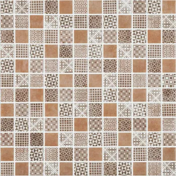 (Vidrepur) Мозаика Born Brown (на сетке) коричневый 31.7x31.7