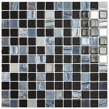 (Vidrepur) Мозаика Astra  Black Черный (на сетке) 31.7x31.7