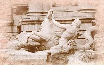 Вставка Travertin  Fontana di Trevi 2