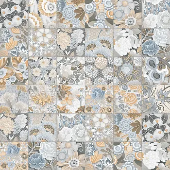 Декор Flore Gris