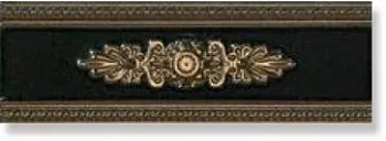 Бордюр LIRICA NERO DECORO