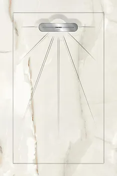 Керамический душевой поддон MARBLE WHITE - MULTI LINEAR MASSIVE