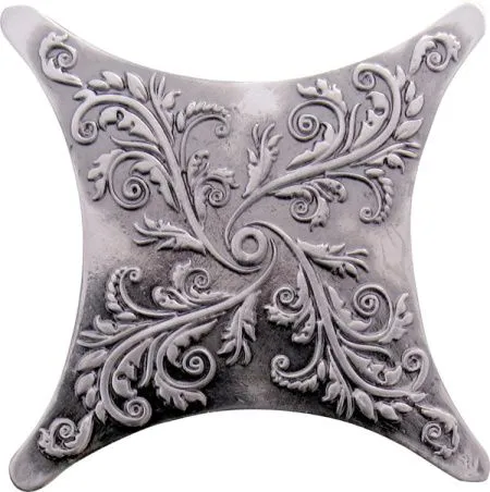 Вставка напольная Estrella Plox Satined 1704 E1 Black Silver (изображение)