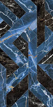 Керамогранит RHAPSODY OUTLINE BLUE LEV/RETT.(118716)