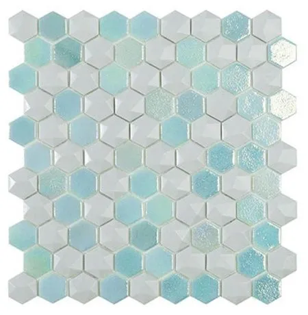 Мозаика Hex Glacier Mix (на сетке) (изображение)