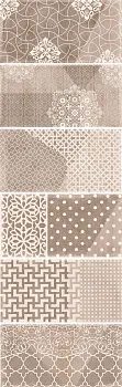 Керамогранит SERIFOS DECORE MIX SILVER (6 рисунков)