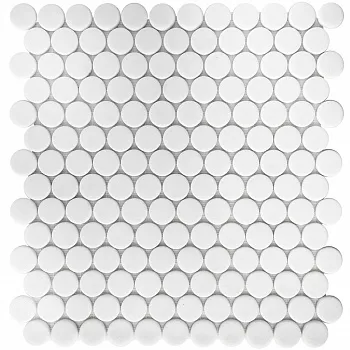 (Vidrepur) Мозаика Circle № 100 Antid. (на сетке) 30.6x31.4