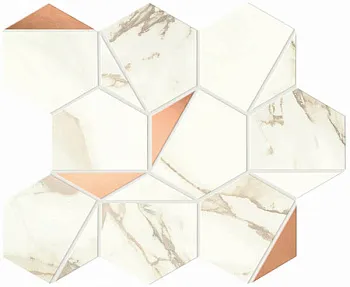 Мозаика Marvel Shine Calacatta Imperiale Gold Hex Shiny (A4WW)