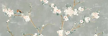 MIXED Verde Decoro Fiori di Pesco A Rett. RA1N 40х120