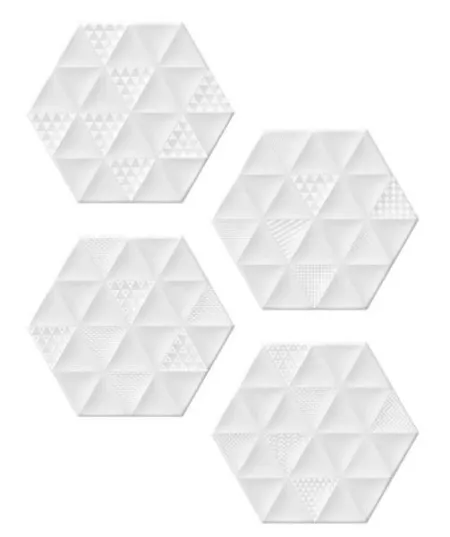 Керамогранит MALMO Hexa White (4 вариаций рис.) (изображение)