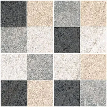 Мозаика QUARSTONE Мозаичный Микс R10B 7Рек K9522118R001VTE0 (7,5х7,5)