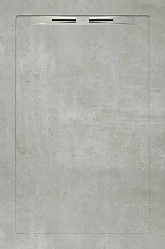 Керамический душевой поддон BETON GREY - SLOPE LINE 120