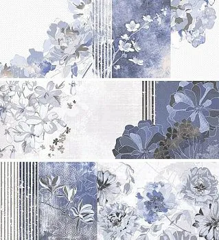 Декор DECOR MILA BLUE (3 pzs mix)