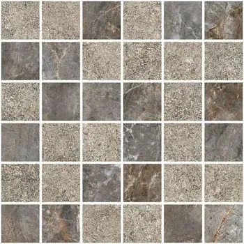 (Vitra) Мозаика Marble-Stone K9498868R001VTE0 Тауп Матовый-Лапп. Ректификат (5х5) 30x30