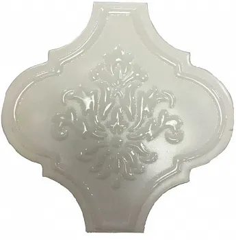 Декор SATIN ARABESQUE TALCO (белый) Decoro Mix без подбора