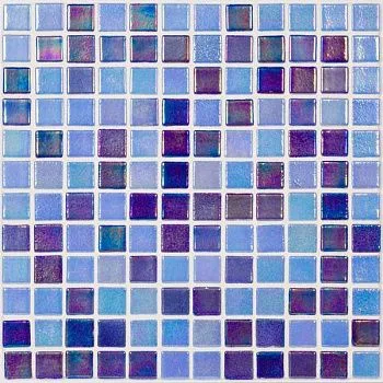 (Vidrepur) Мозаика Shell Mix Deep Blue 552/555 (на сетке) 31.7x31.7