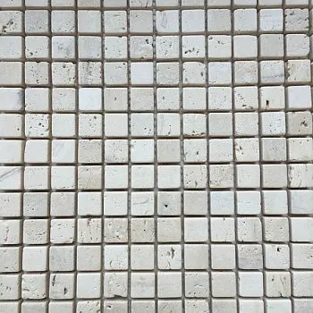 Мозаика TRAVERTINE CLASSIC 15x15x8 tumbled мрамор
