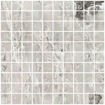 Мозаика ONYX&MORE SILVER BLEND SATIN MOSAICO 3X3 (767666)