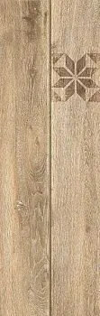Керамогранит Ornamentwood глаз. декорированный бежевый (C-OW4M013D)