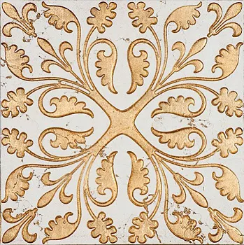 Нат.камень ROSSINI fondo  Biancone/decoro Gold