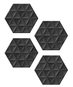 Керамогранит MALMO Hexa Black (4 вариаций рис.)