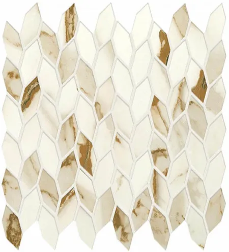 Мозаика Marvel Shine Calacatta Imperiale Mos. Twist Shiny (A4WN) (изображение)