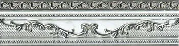 Бордюр EXCELSIOR Plata-Blanco Cenefa