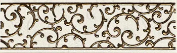 Бордюр 1502-0603 Анастасия орнамент крем