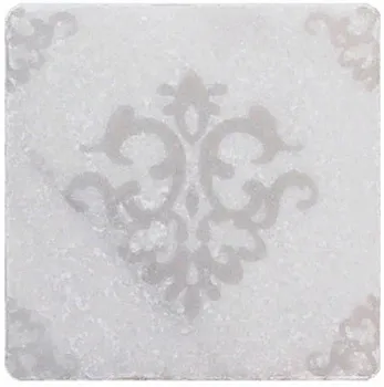 Декор WHITE MARBLE Motif №3 белый