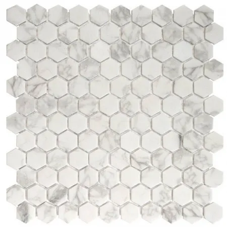 Мозаика Rev. HEX. STATUARIO MATTE MALLA (изображение)