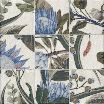 Декор BOTTEGA Decor Blue Leaves