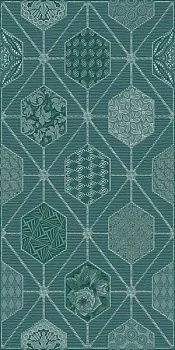 Декор Devore Indigo geometria
