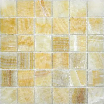 CV20011 Мозаика MOS.POLISHED GOLDEN ONIYX 5X5