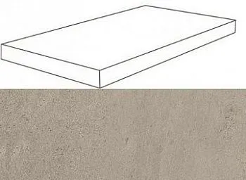 Угловая ступень 620070001136 W. Silve Grey Scalino Angolare Sx левая 60