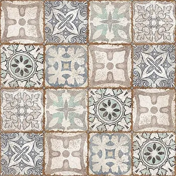 Керамогранит глаз. Majolica многоцветный (16135)