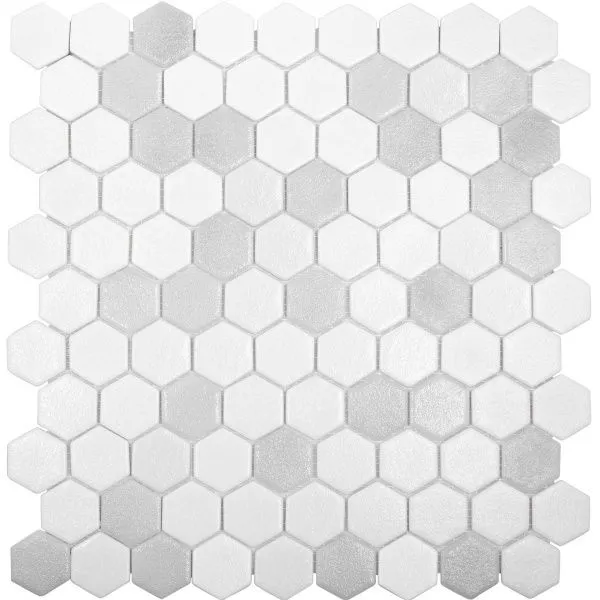 (Vidrepur) Мозаика Hex № 100/514 Antid. (на сетке) 31.7x30.7 (изображение)