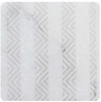 Декор WHITE MARBLE Motif №8 белый