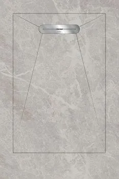 Керамический душевой поддон FIORI DI PESCA WHITE - ENVELOPE LINEAR MASSIVE